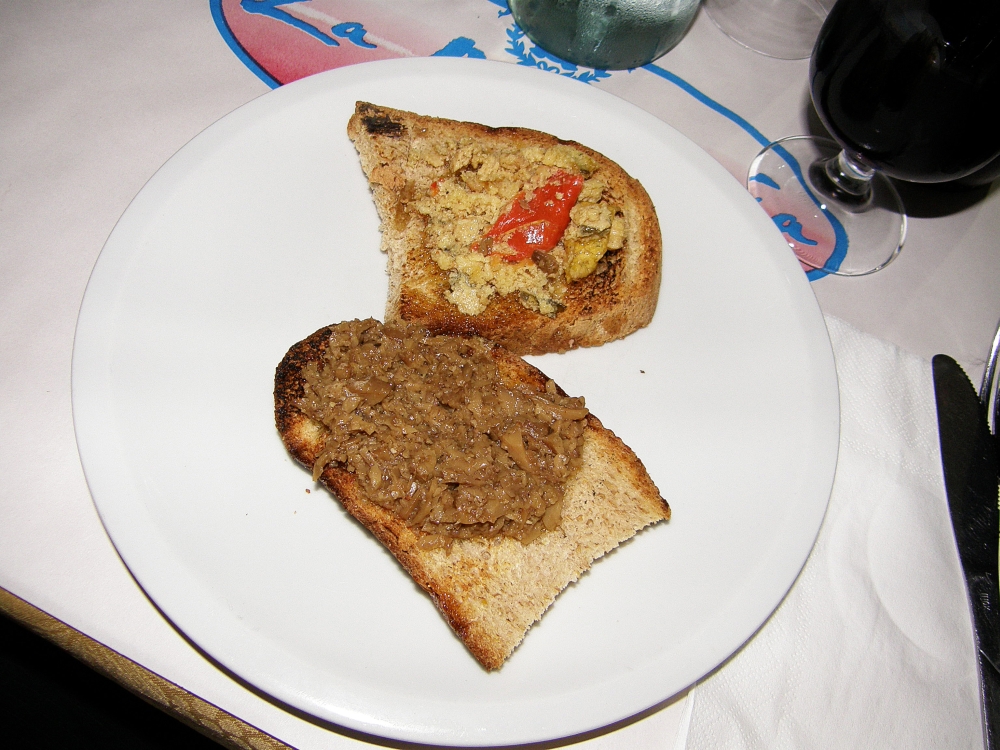 BRUSCHETTA med torskemos