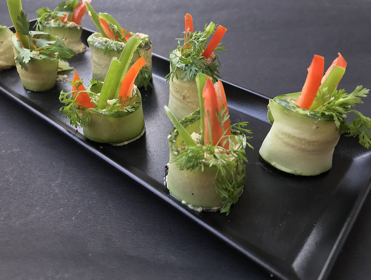 COURGETTERULLER, Fyldte