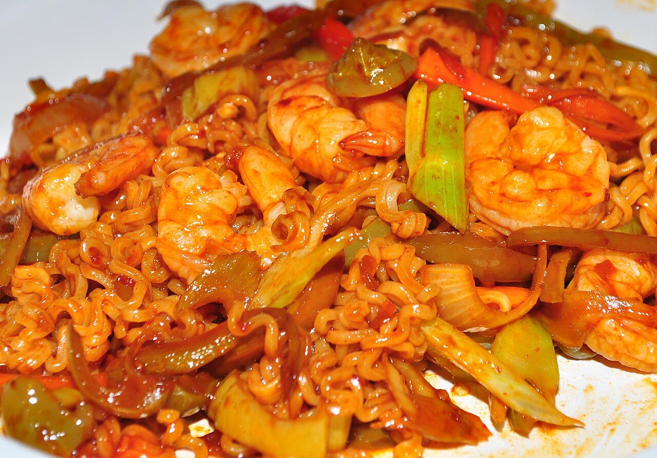 HVIDLØG, CHILI OG REJER