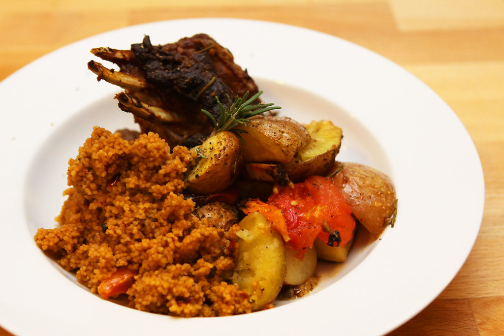 Lammeryg og kartoffelsalat med flødemarinade