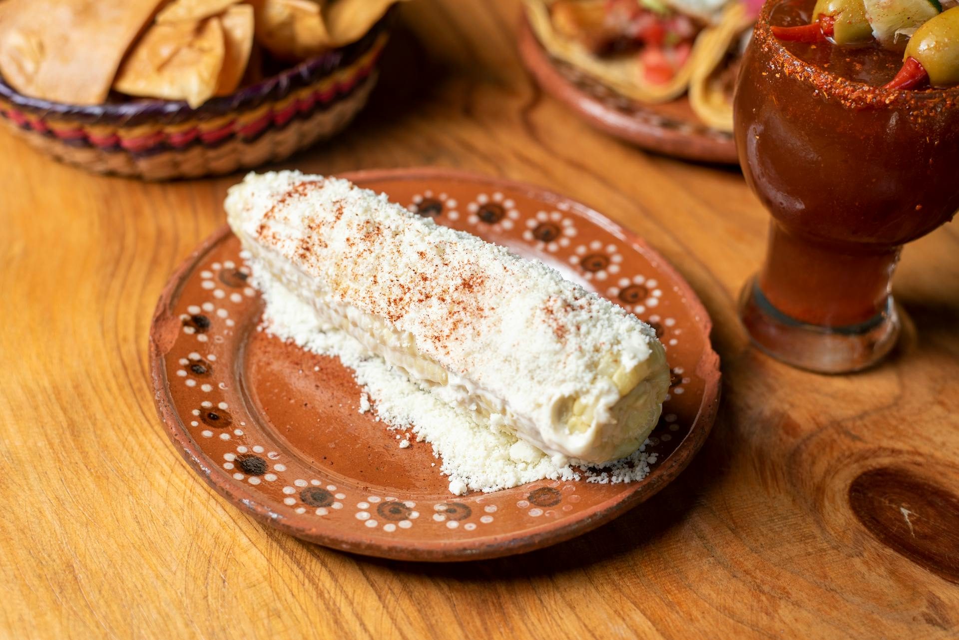 Majskolber med chili og pecorino/parmesan