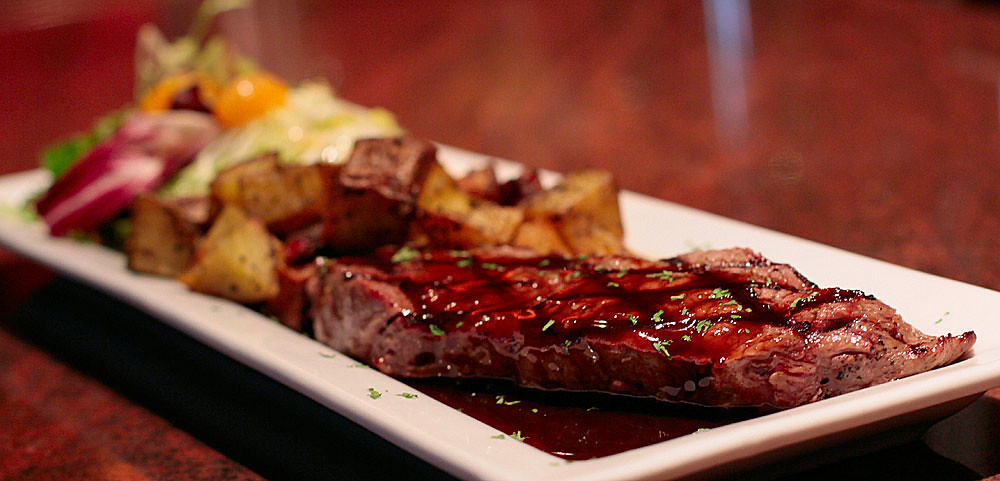 Peberbøffer med cognacsauce