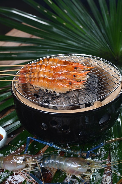 TIGERREJER, grillede med peberdressing