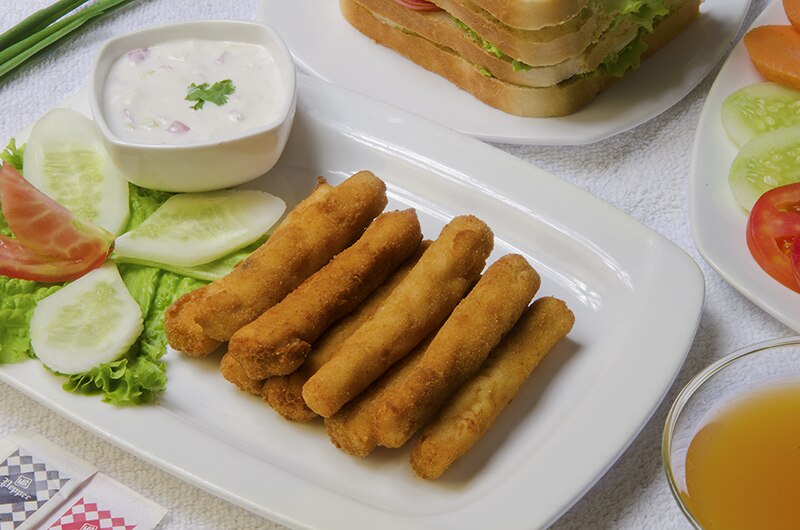 Fishfingers med avocadodip