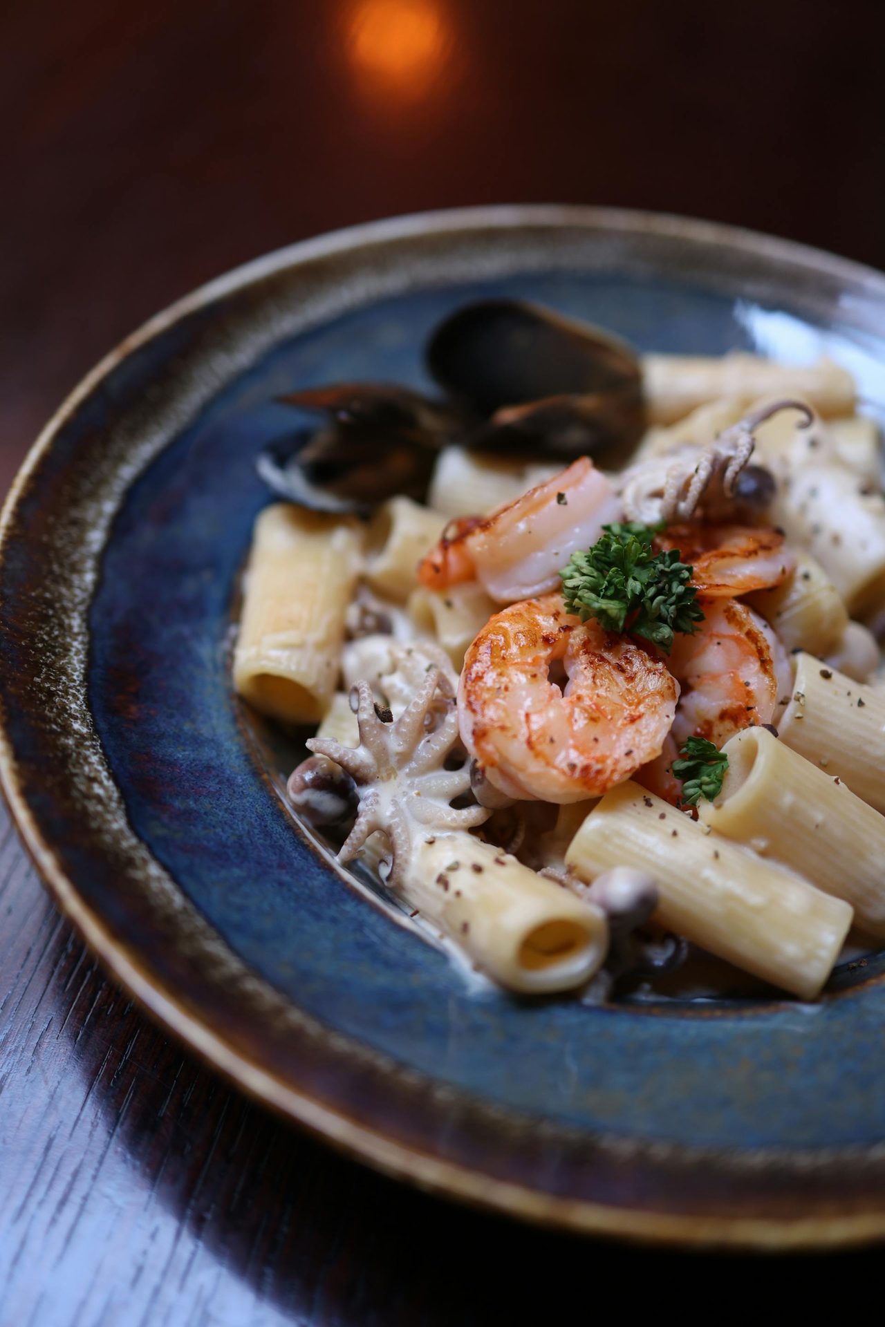 Pasta med skaldyr