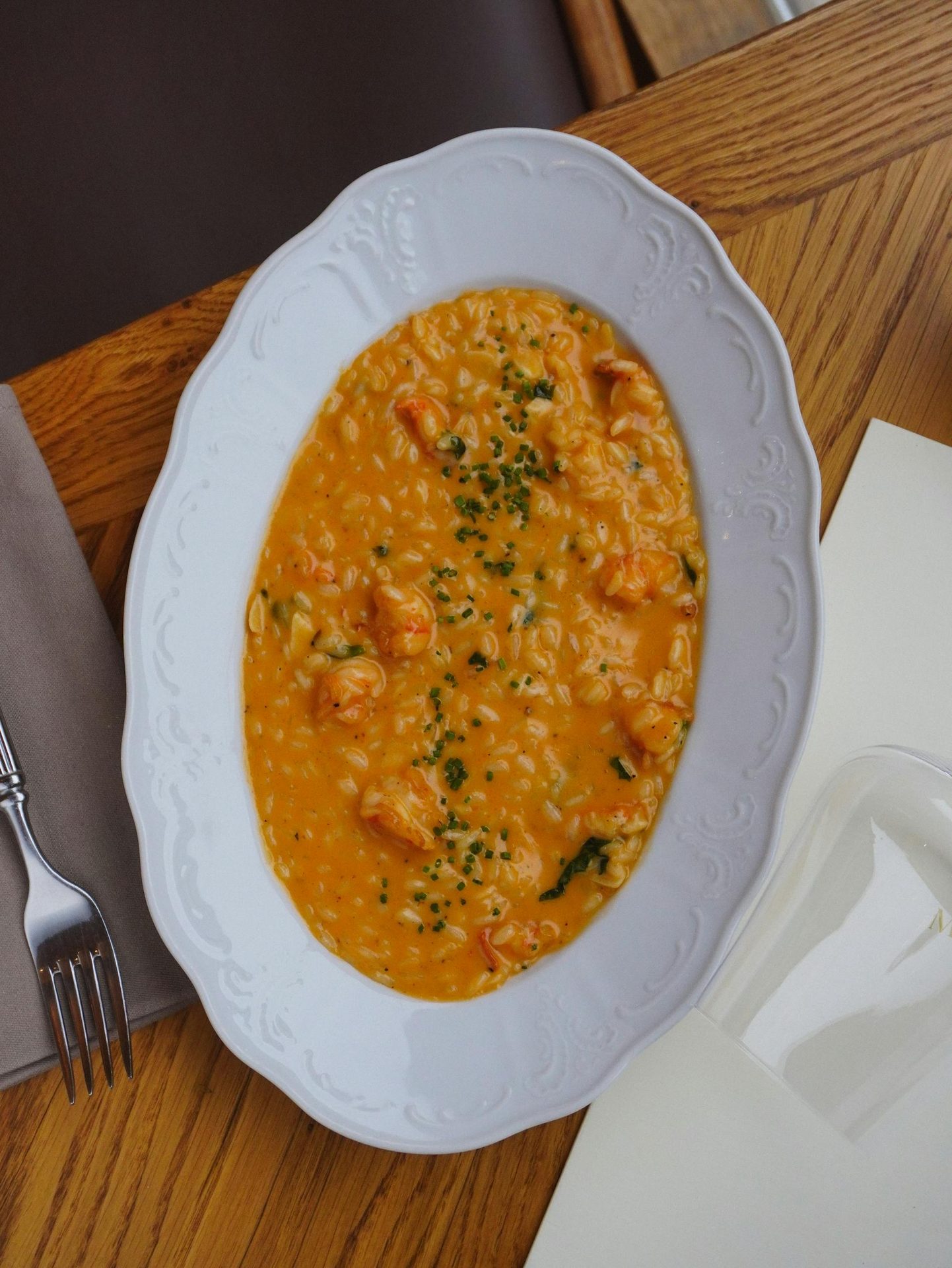 Risotto med urter og skaldyr